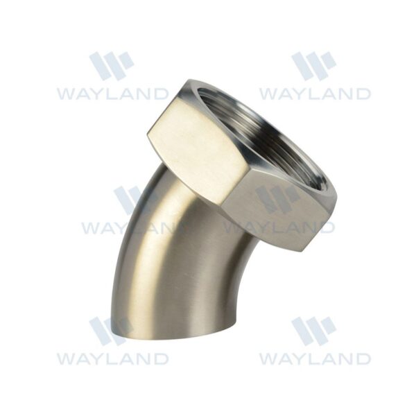 45° Weld x Plain Bevel Seat With Hex Nut (2KP)