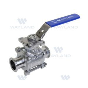 Clamp 3PC Encapsulated 2-Way Ball Valve - PTFE -316L - (BVETC)