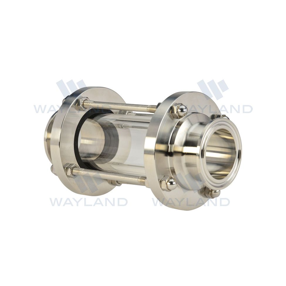 Wayland in-line sanitary sight glass