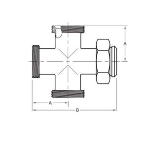 Thread (3 Ends) x Plain Bevel Seat W/ Nut (9A)