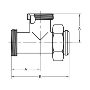 Thread x Plain x Threaded Outlet Equal Tee (7B)