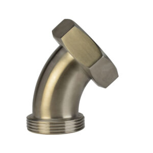 Plain Bevel Seat With Hex Nut x Threaded Bevel Seat 45° Elbow (2P)