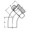 45° Weld x Plain Bevel Seat With Hex Nut (2KP) - Image 2