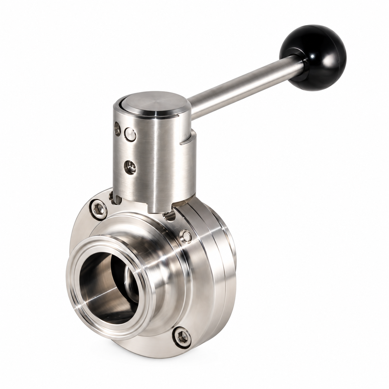 HX Clamp Butterfly Valve With Pull Handle (BFVHXTC-PH)