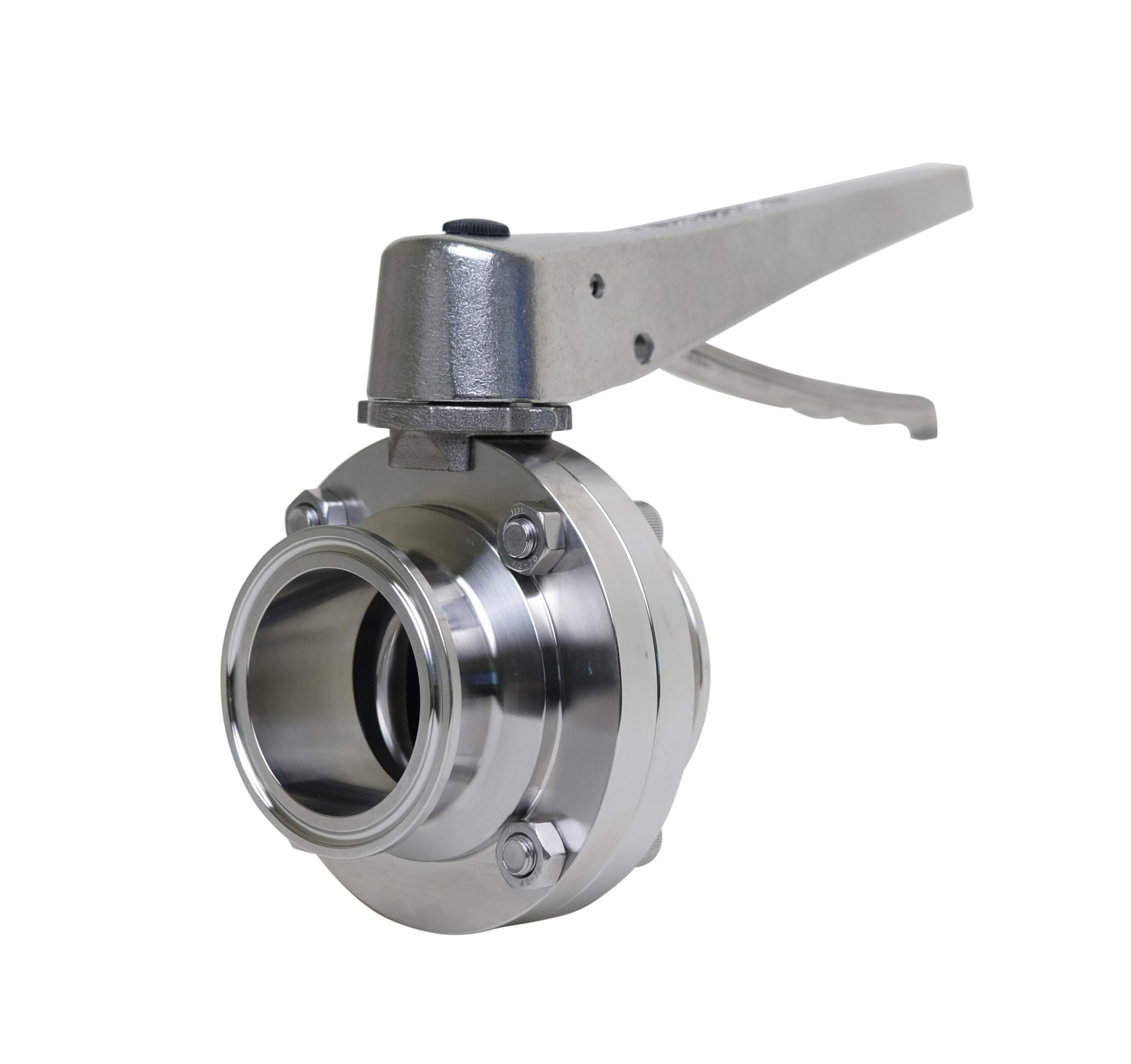 Standard Clamp Butterfly Valve With Stainless Trigger Handle (BFVTC-TS)