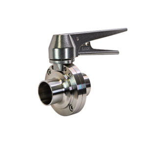HX Butt-Weld Butterfly Valve With Stainless Trigger Handle (BFVHXBW-TS)