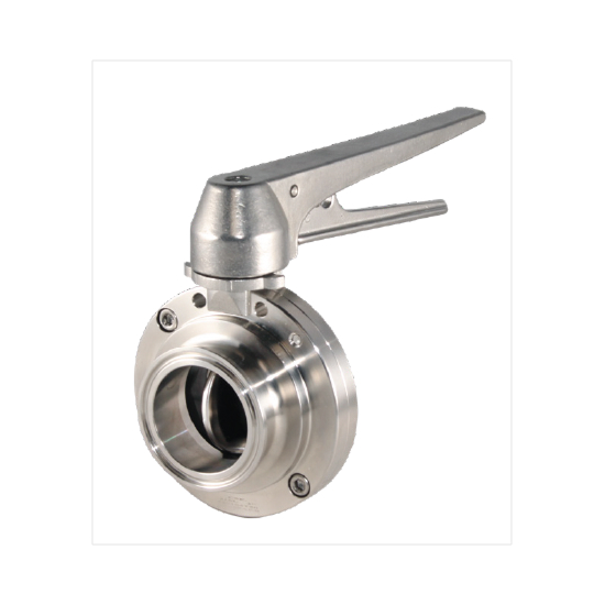 HX clamp butterfly valve with pull handle