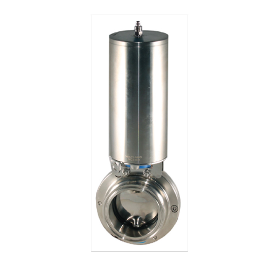 HX spring return normally open actuated butterfly valve