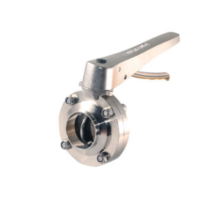 Standard Butt-Weld Butterfly Valve With Stainless Trigger Handle (BFVBW-TS)