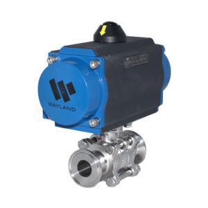 Actuated 3-Piece Encapsulated Clamp Ball Valve (W6BVETC-A)