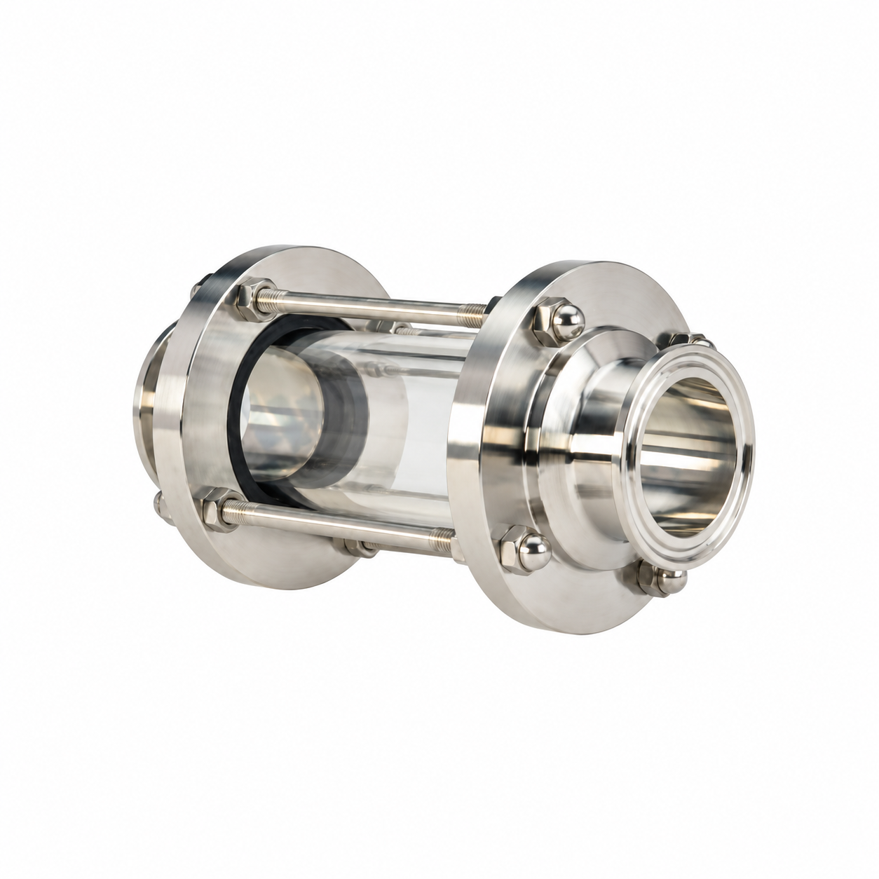 Wayland in-line sanitary sight glass