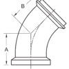 Female I-Line x Male I-Line 45° Elbow (2PI) - Image 2