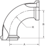 Female I-Line x Male I-Line 90° Elbow (2FI) - Image 2