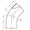 Weld Long 45 Elbow - Pol (L2KS) - Image 3